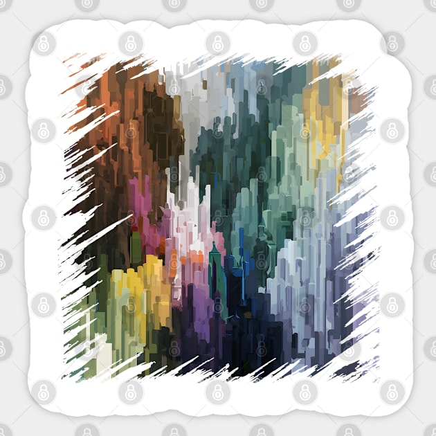 Colorful Cascade Sticker by MakerMind8.2